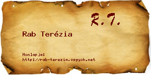 Rab Terézia névjegykártya