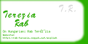 terezia rab business card